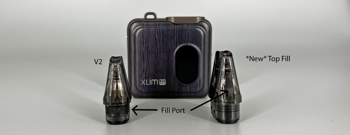 OXVA XLIM SQ Pro pod fill ports