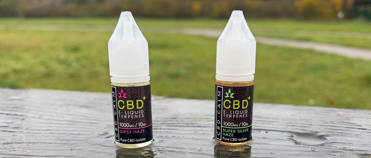 CBD Terpenes Vape Juice by CBD Calm for Vapoholic Gypsy Haze and Super Silver Haze