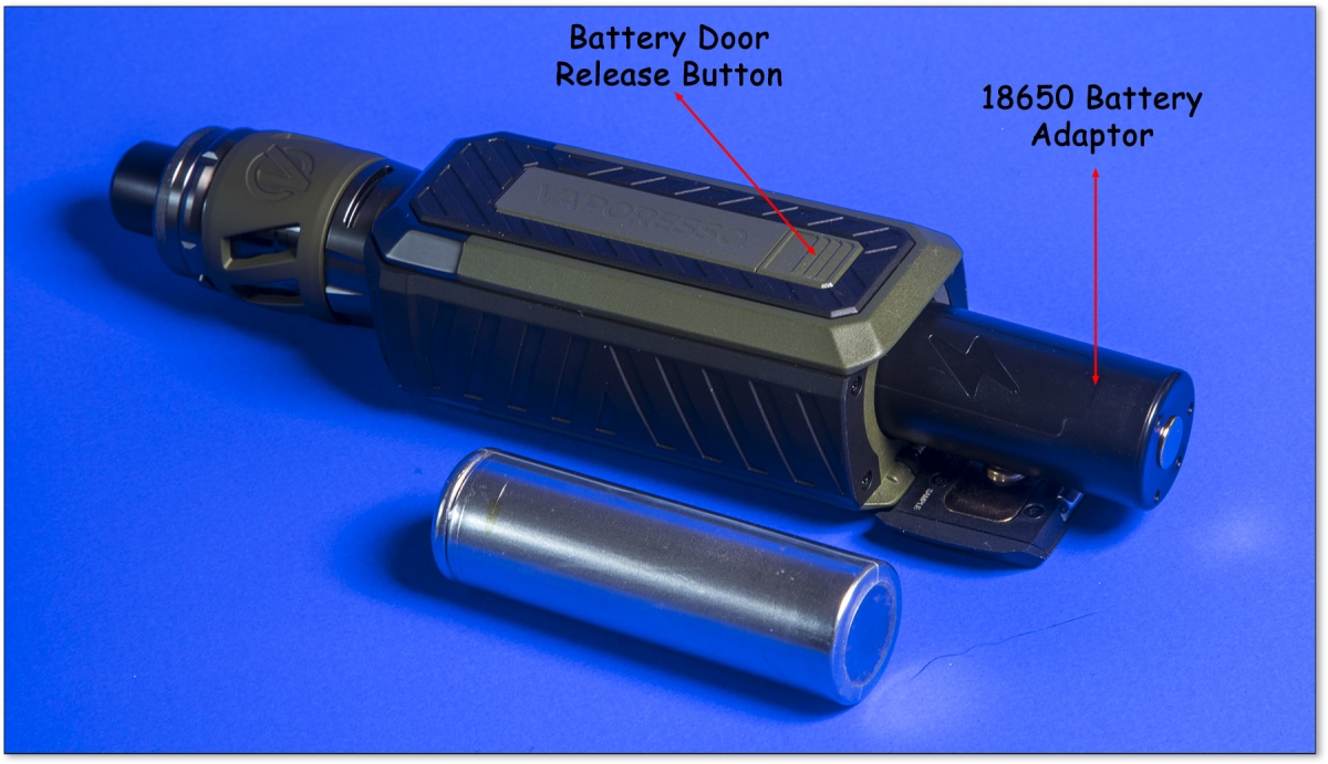 Vaporesso Armour S Kit battery door