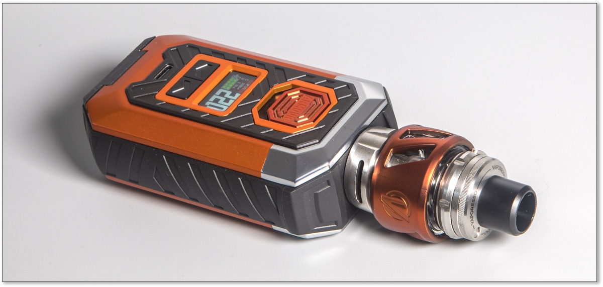 Vaporesso Armour Max power on