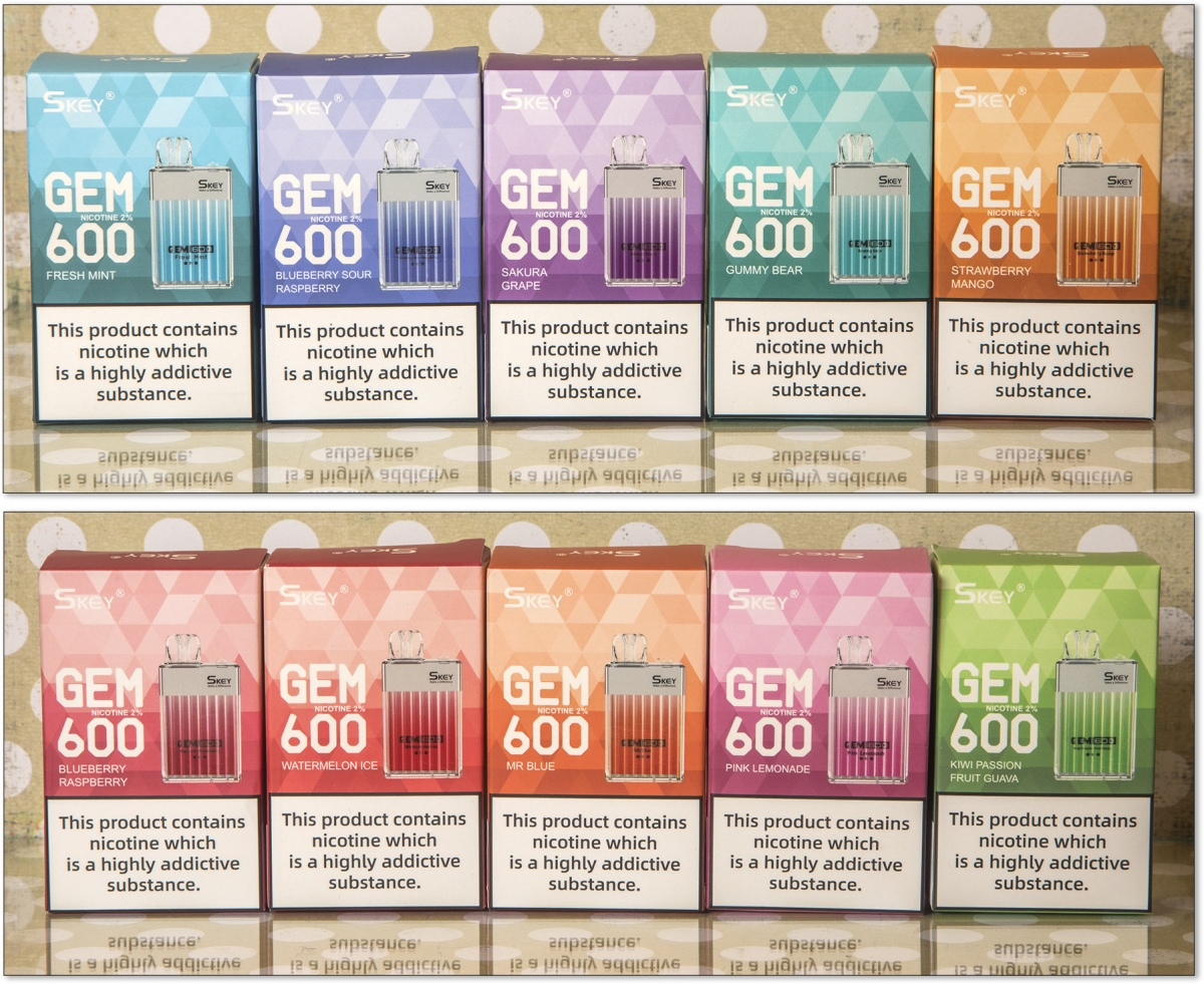 Skey GEM 600 Disposable Vapes flavours