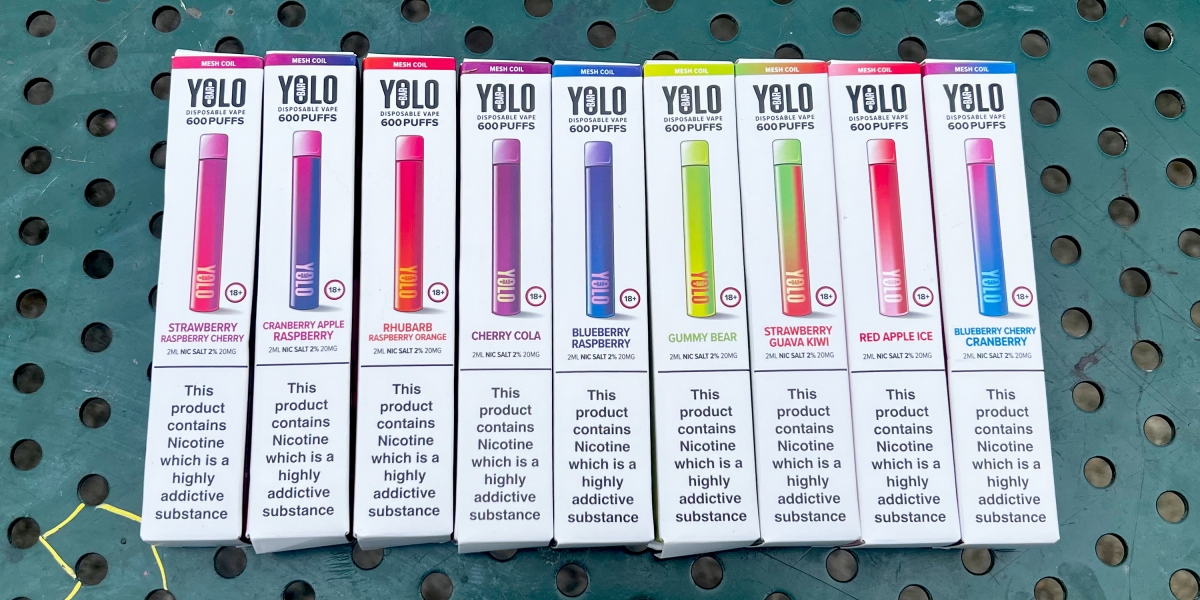 YOLO Mesh Bar Disposable Vapes boxed