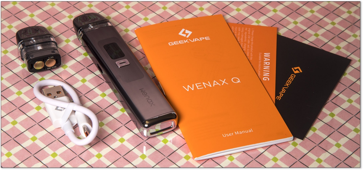 GeekVape Wenax Q Pod Kit contents