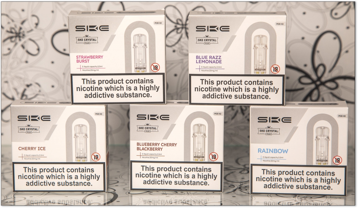 SKE Crystal PLUS and Flavoured Pods second selection
