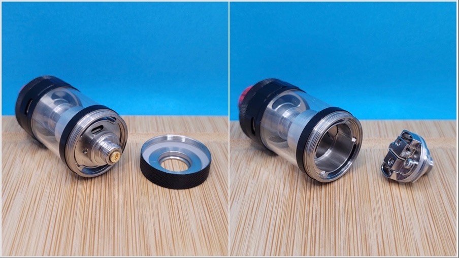 Steam Crave Meson RTA top and bottom