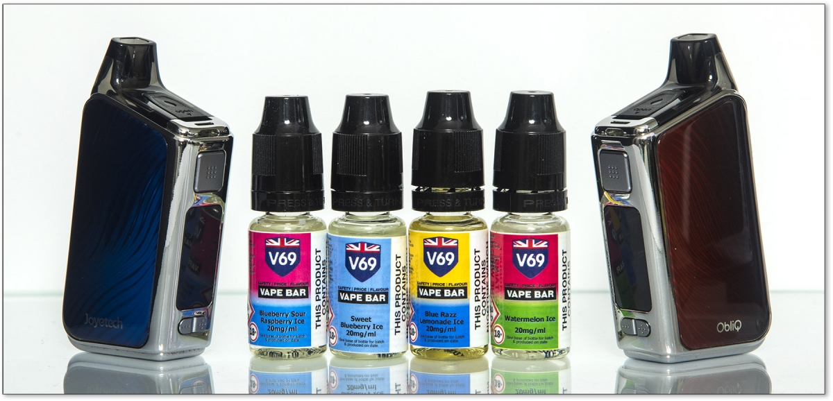 V69 Vape Bar Nic Salts Blueberry Sour Raspberry Ice, Sweet Blueberry Ice, Blue Razz Lemonade Ice, Watermelon Ice