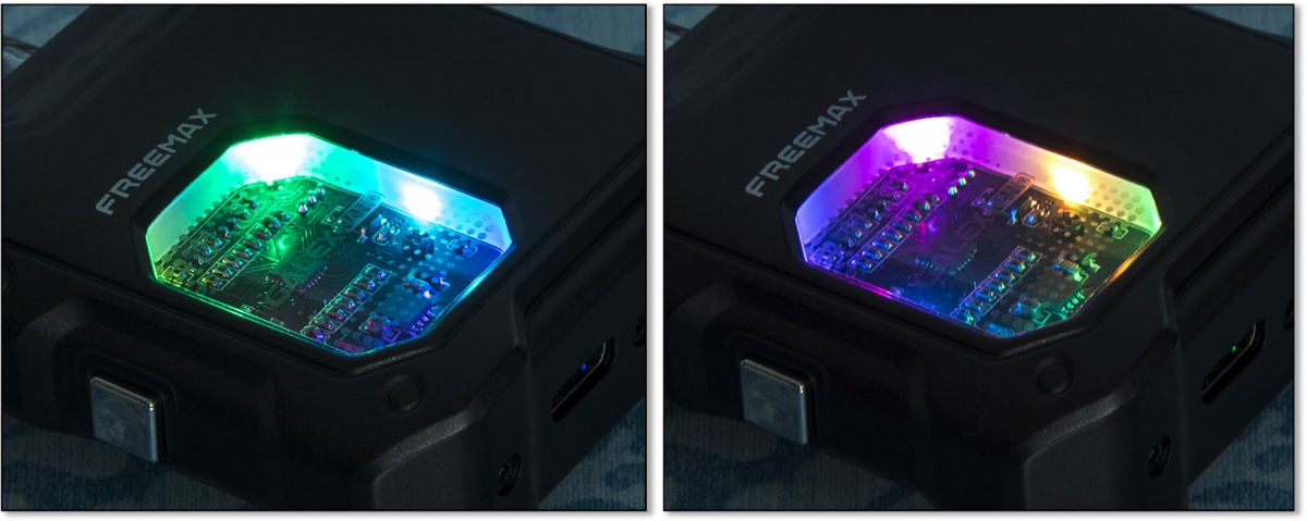 Freemax Galex Nano Pod Kit lights alive