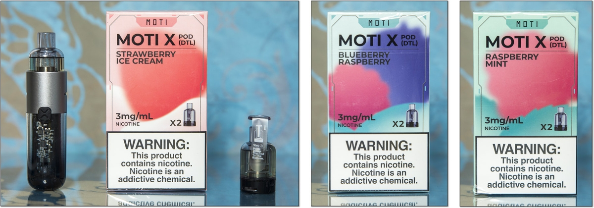 Moti X Mini Pod Kit more flavours