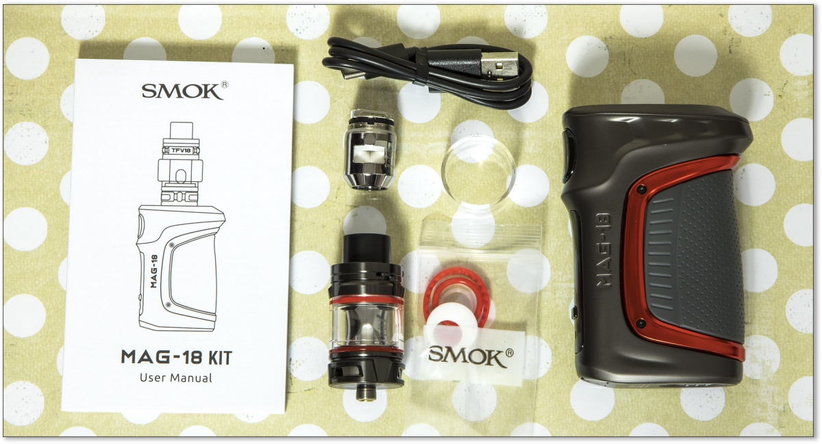 Smok MAG 18 Kit contents