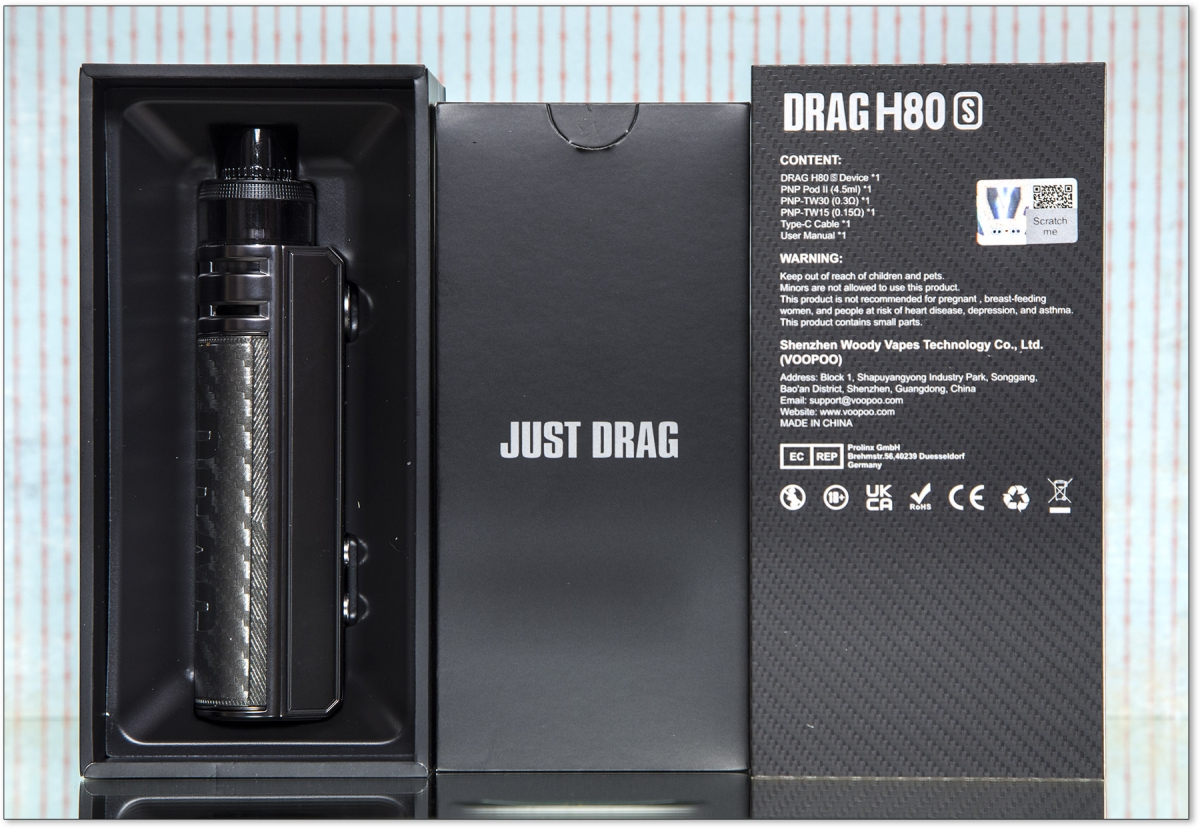 VooPoo DRAG H80-S unboxing