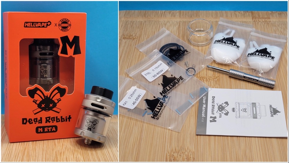 Hellvape Dead Rabbit M RTA unboxing and contents