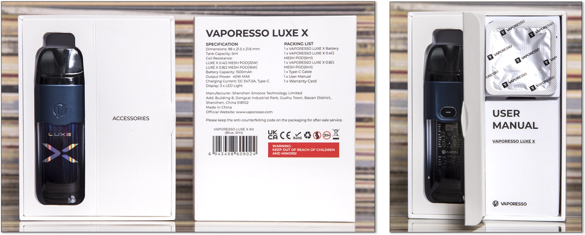 Vaporesso Luxe X Pod Kit unboxing