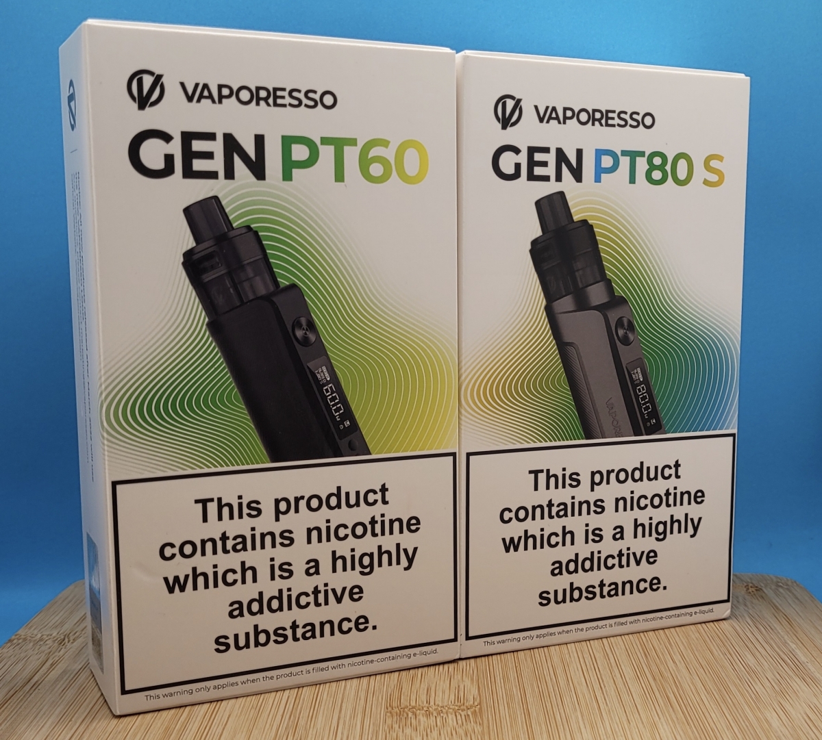 Vaporesso Gen PT60/80s kits boxed