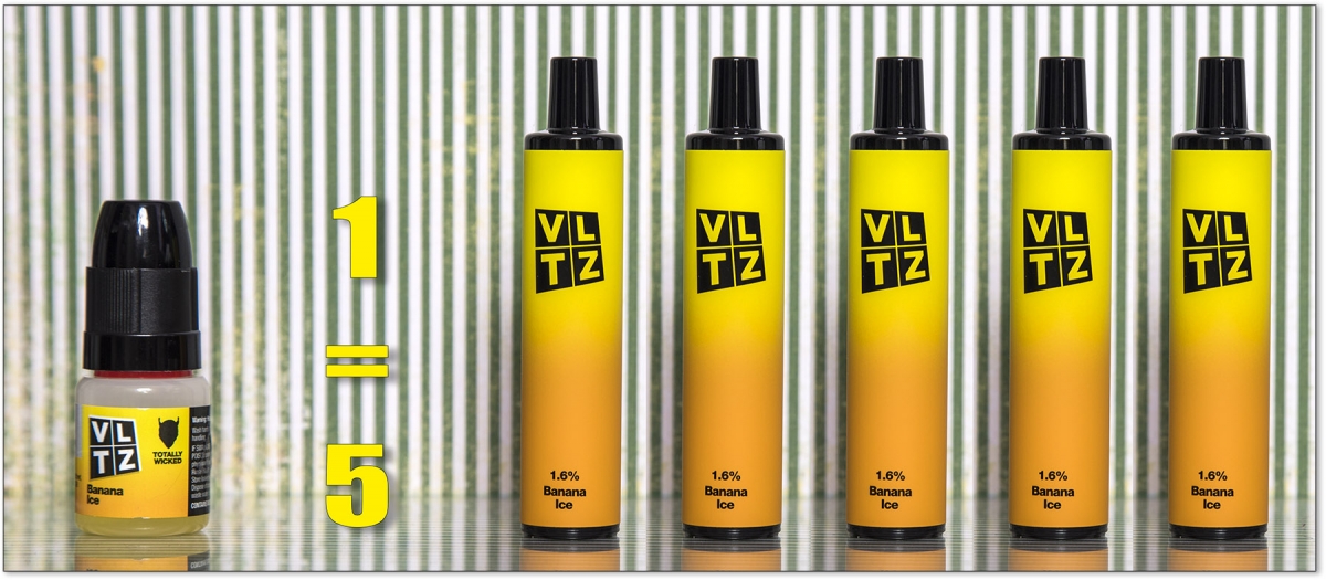 Totally Wicked VLTX 10ml E-liquid Range vs disposables value