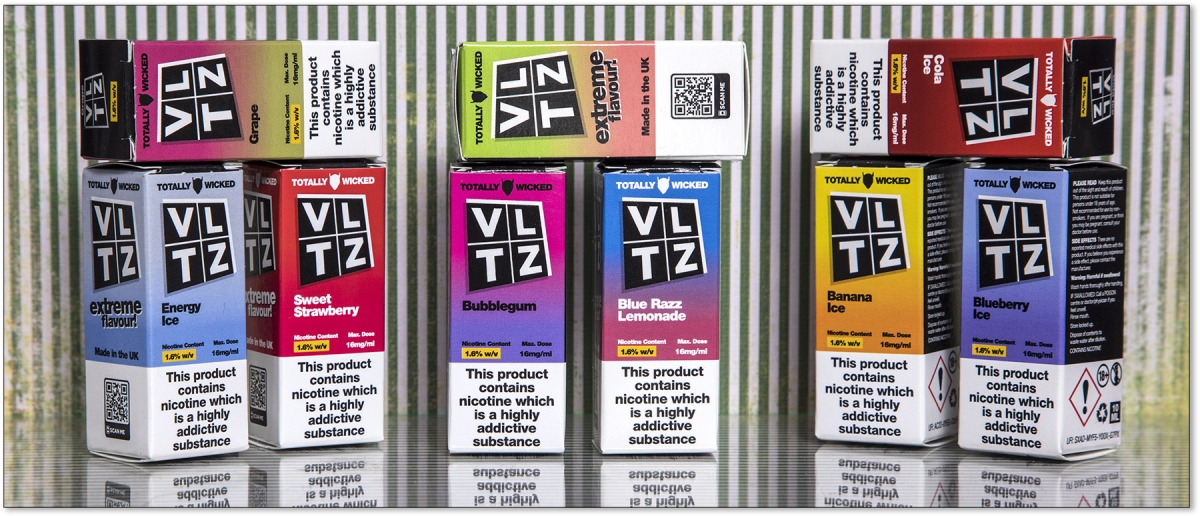 Totally Wicked VLTX 10ml E-liquid Range flavours