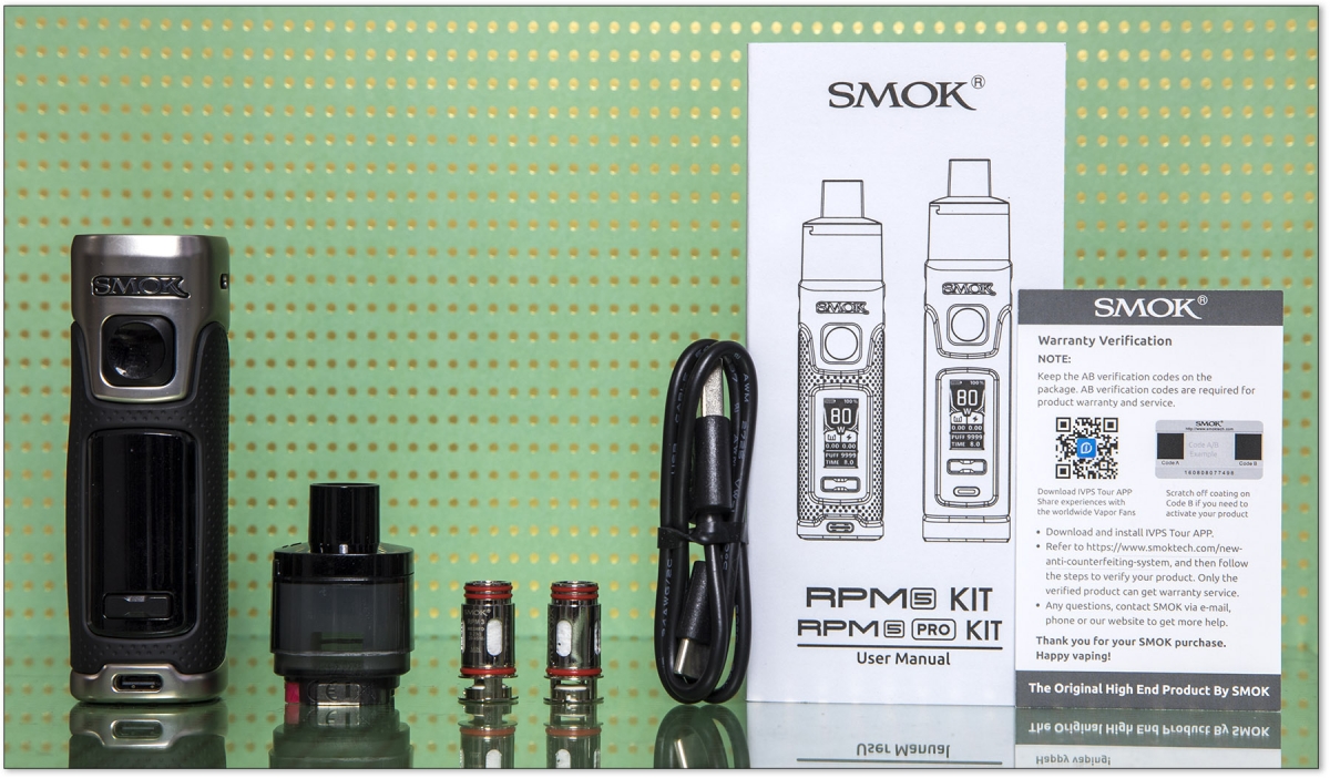 SMOK RPM 5 Kit contents