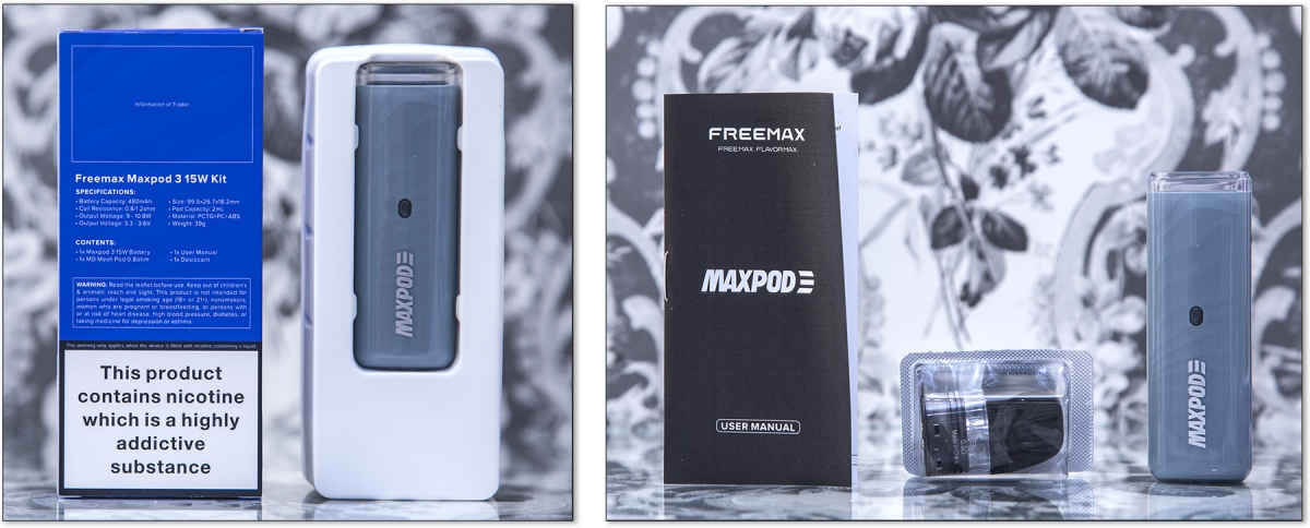 Freemax Maxpod 3 Kit unboxing