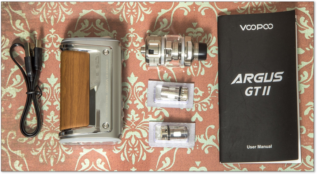 VooPoo Argus GT II Kit contents