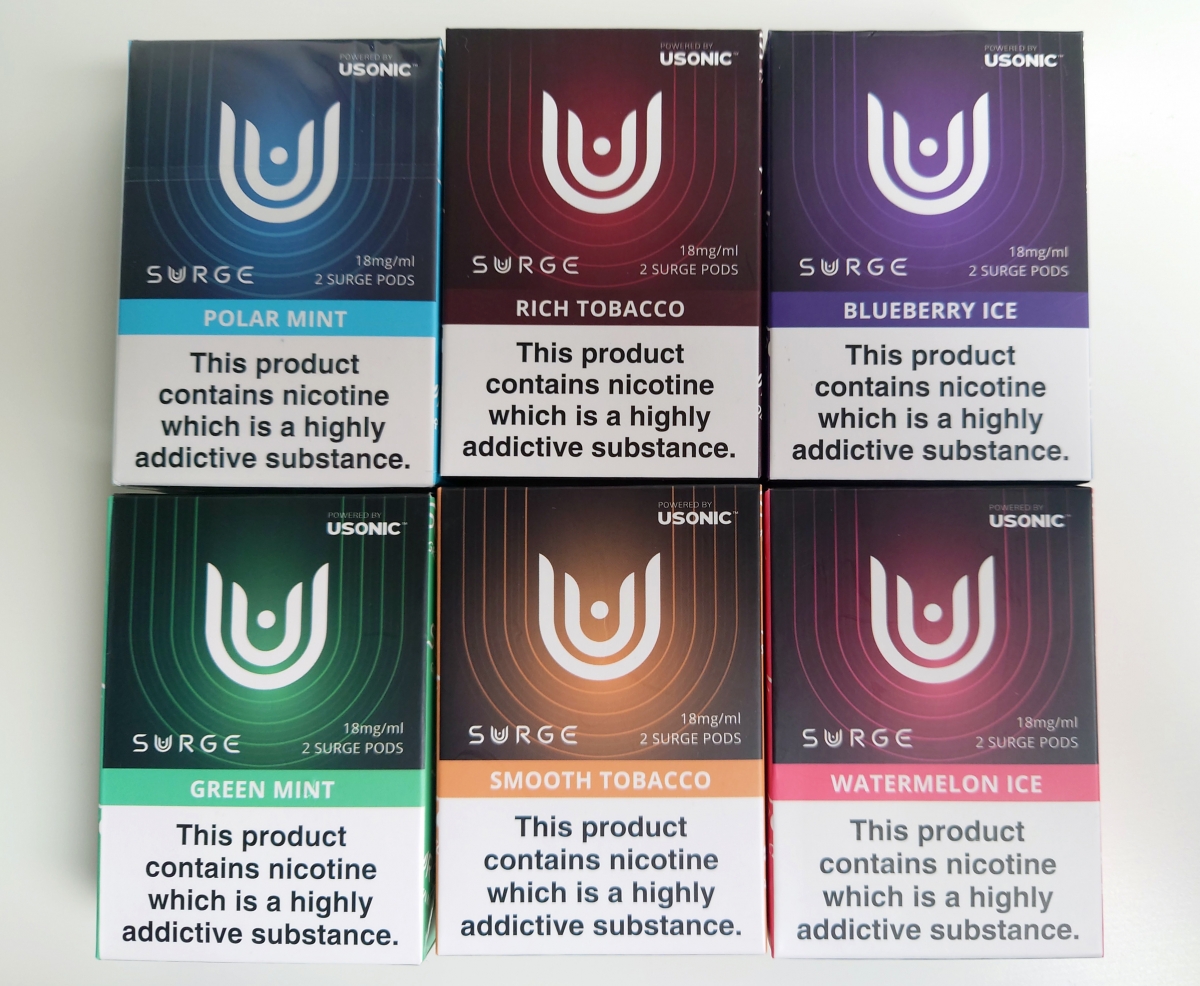 Surge Ultrasonic Pod Kit flavours