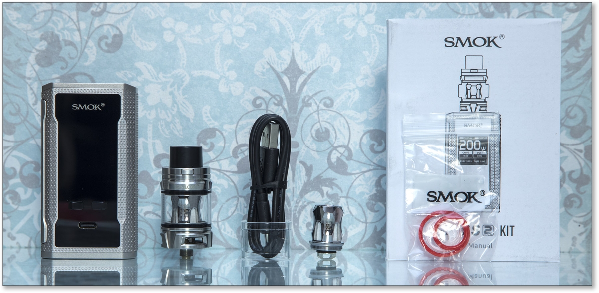 Smok R-KISS 2 and TFV Baby V2 Kit contents