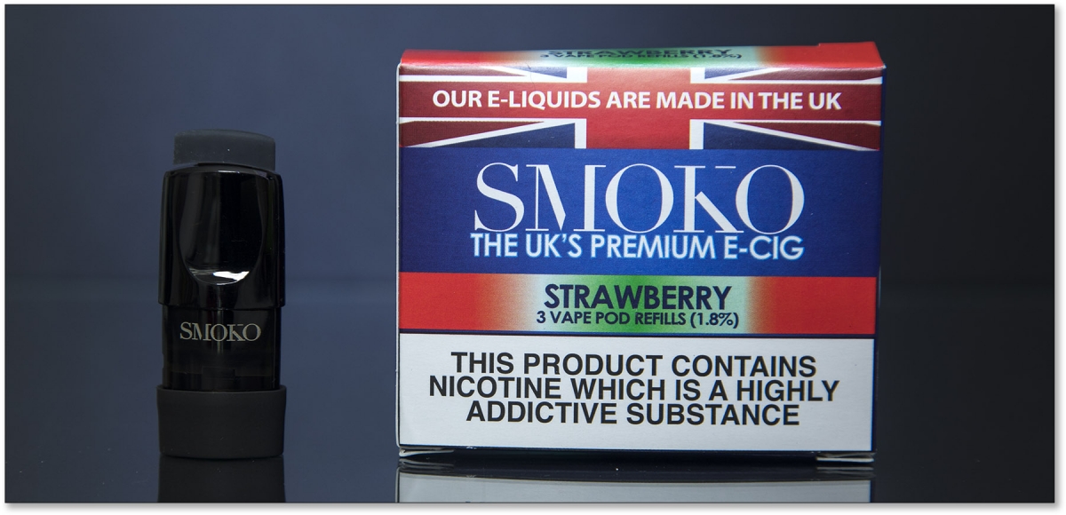 SMOKO Vape Pod Starter Kit Strawberry