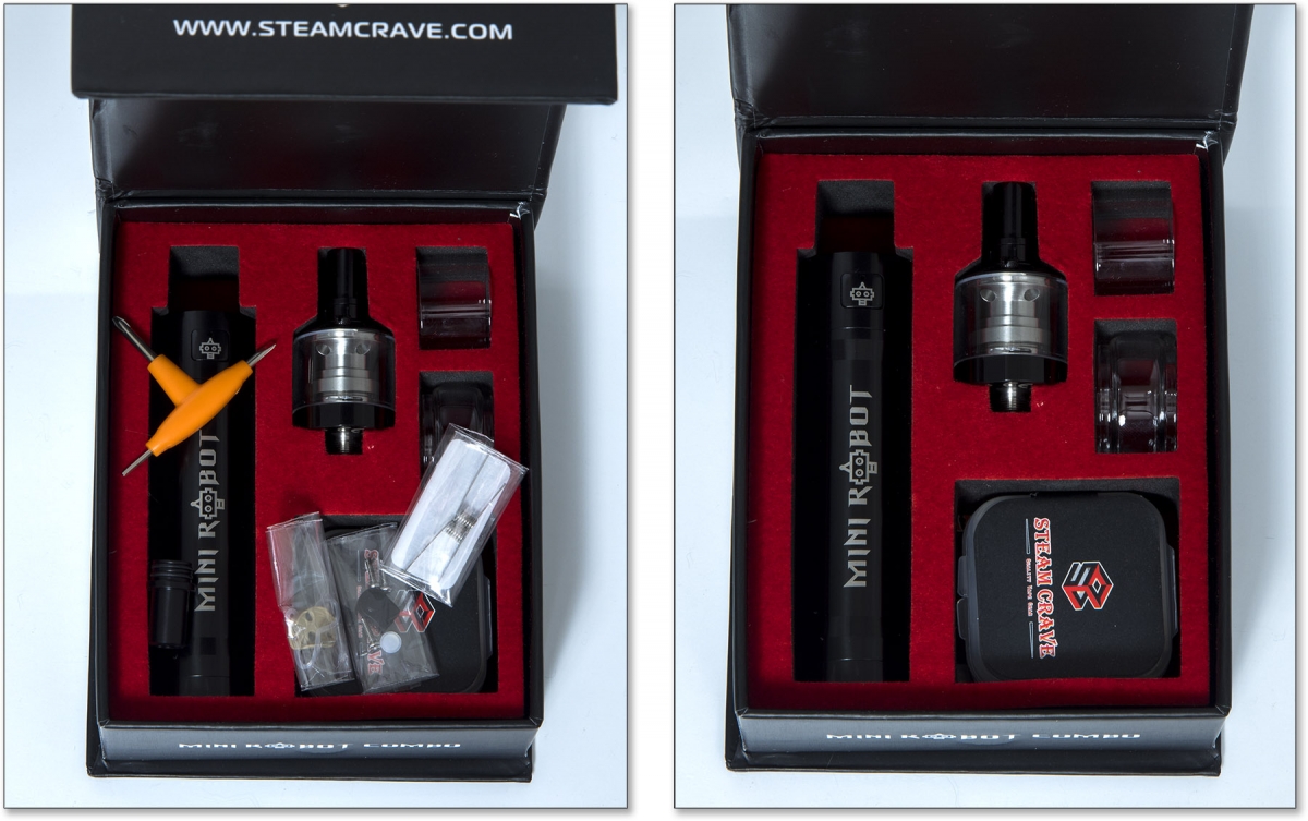 Steam Crave Mini Robot Combo Kit boxed
