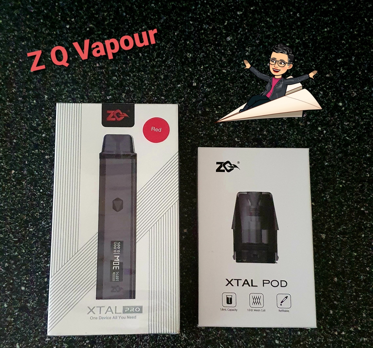 ZQ Vapor Xtal Pro Pod System packaging