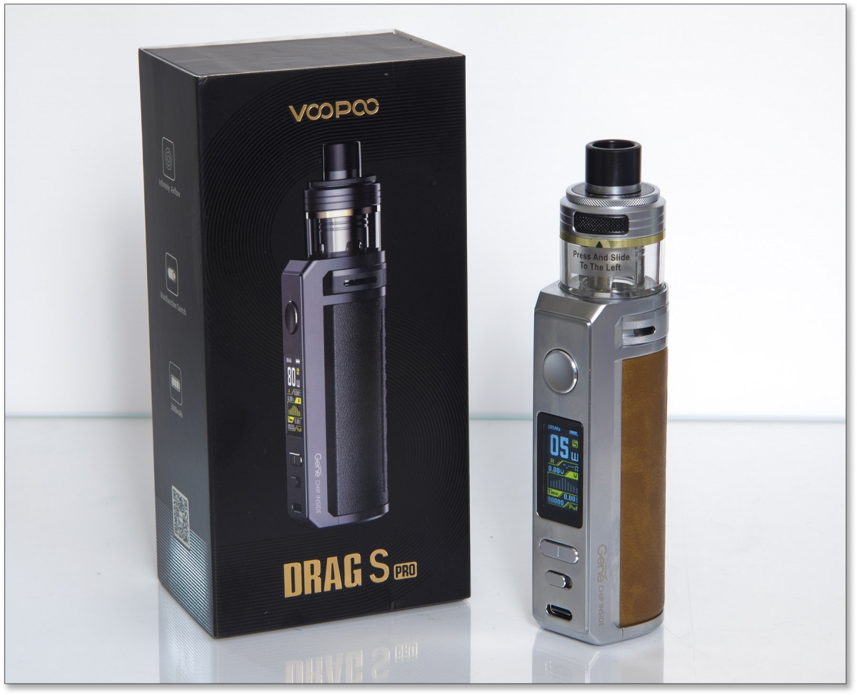 VooPoo Drag S Pro Pod Kit boxed