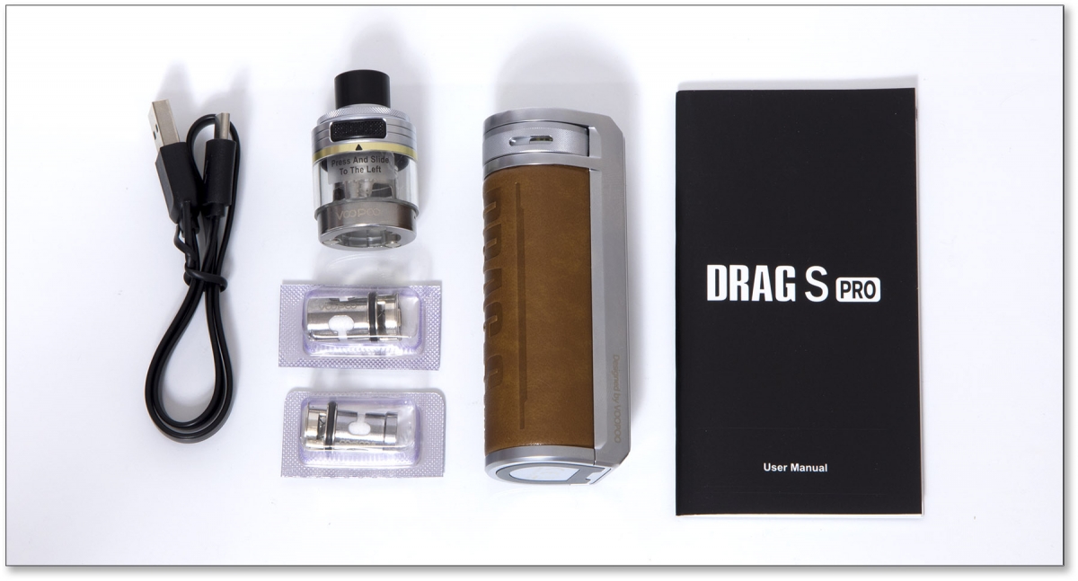 VooPoo Drag S Pro Pod Kit contents