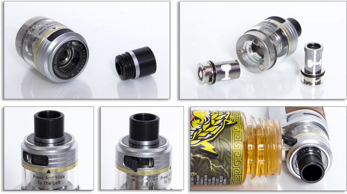 VooPoo Drag S Pro Pod Kit drip tip, coils change and filling