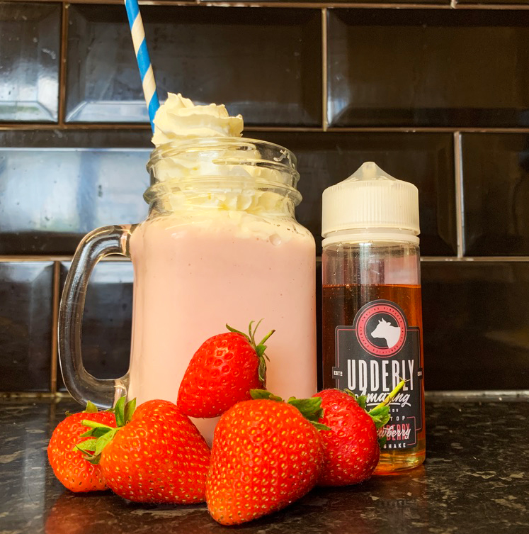 Udderly Amazing Milkshake shortfills Strawberry