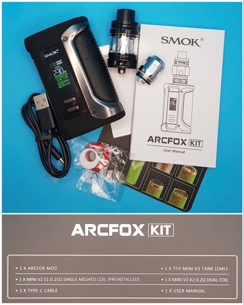 Smok Arcfox Kit contents