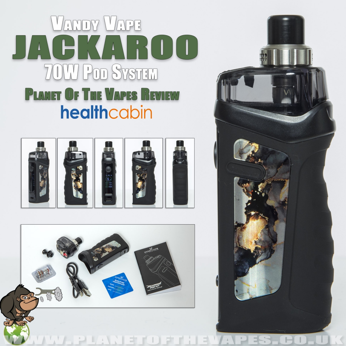 Vandy Vape Jackaroo 70W Pod System Kit review