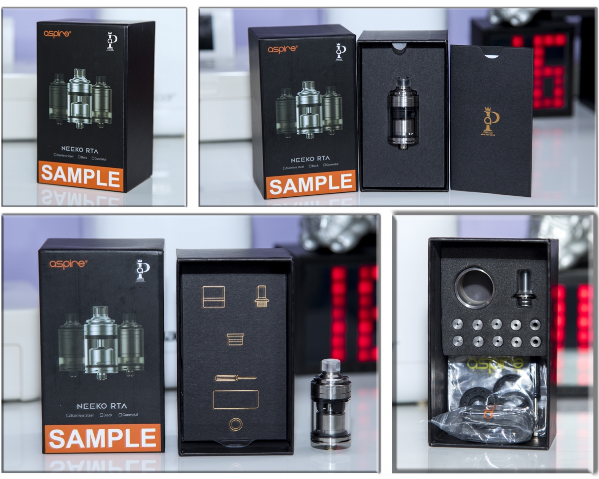 Aspire Prestige Neeko RTA sample packaging