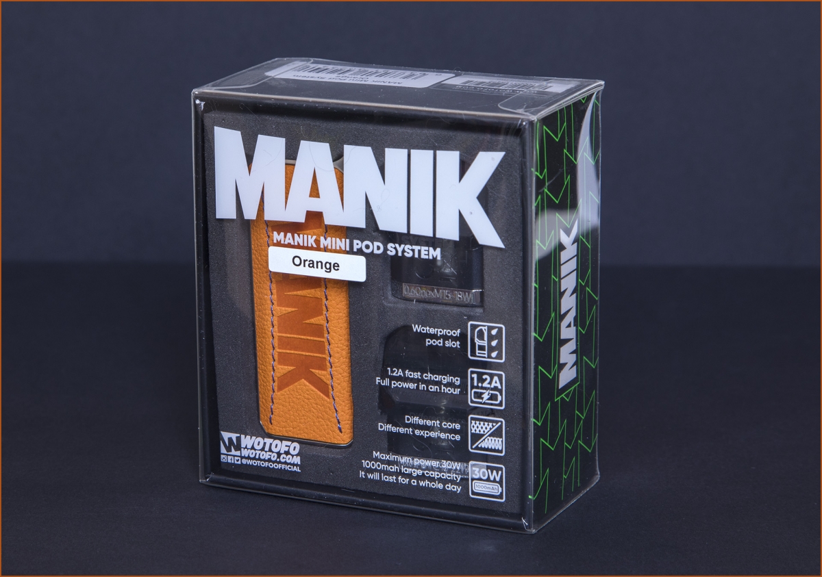 Wotofo Manik Mini Pod System Kit boxed