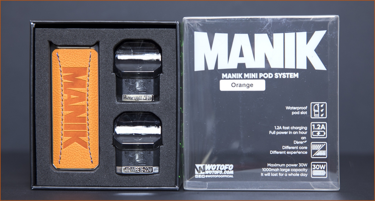 Wotofo Manik Mini Pod System Kit unboxing