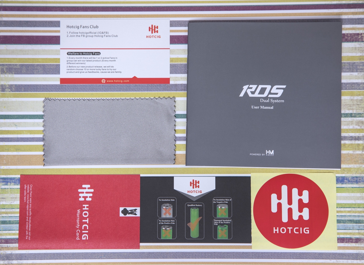 Hotcig RDS 80W Pod Mod Kit extras
