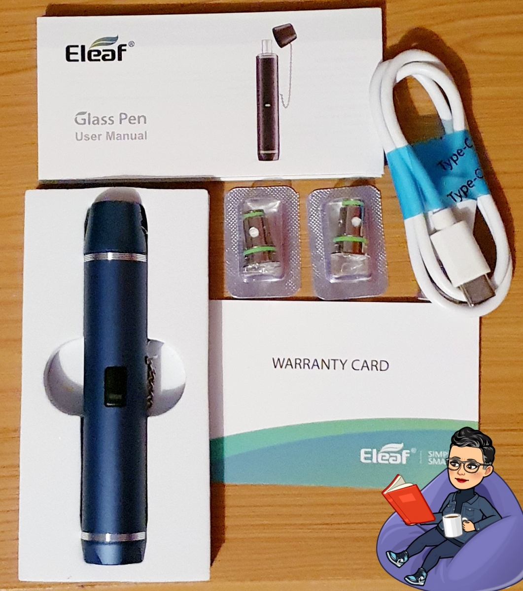 Eleaf Glass Pen Kit contents