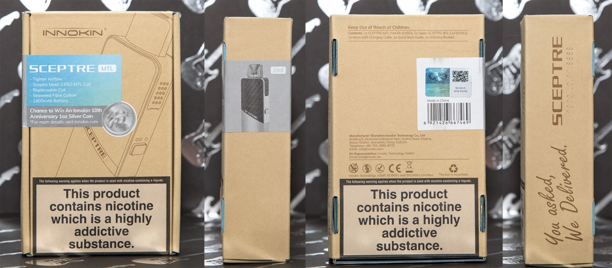 Innokin Sceptre MTL Edition packaging