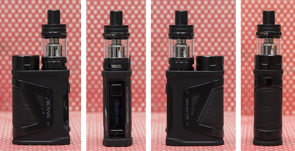 Smok Scar Mini and TFV9 Mini Tank from all sides