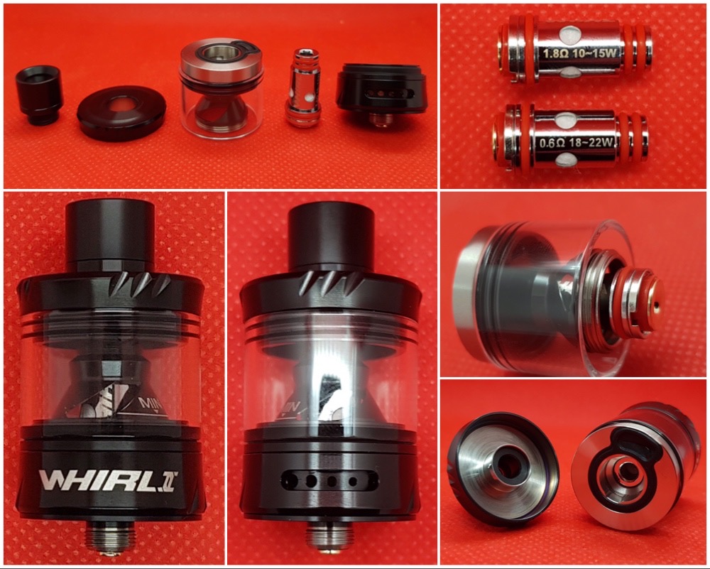 UWell Whirl II Kit tank and coils