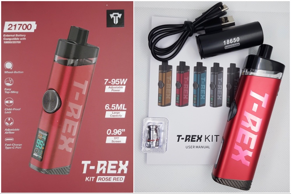 Teslacigs T-REX packaging