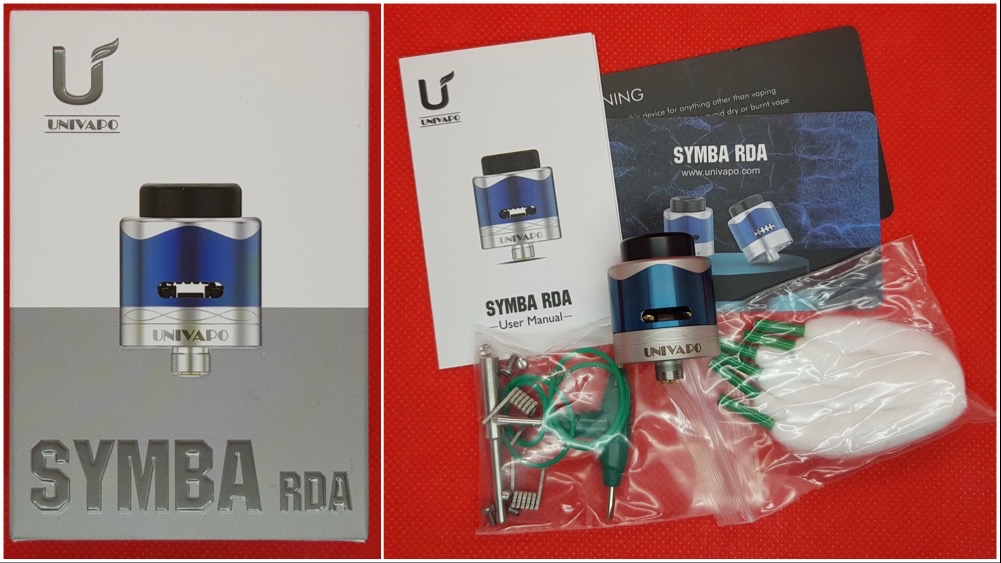 Univapo Symba RDA boxed and contents