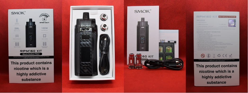 Smok RPM160 Pod Kit packaging and contents