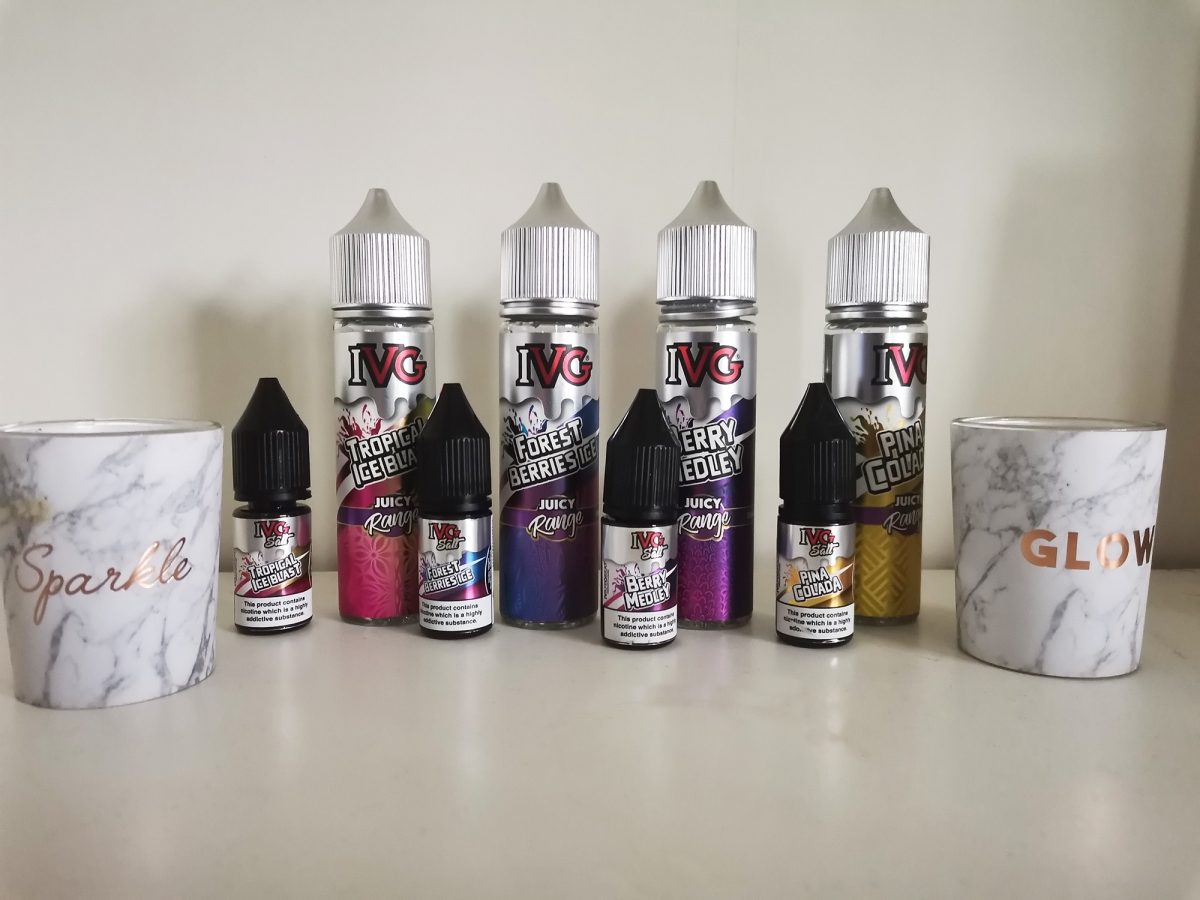 IVG Juicy Range shortfills and Nic salts