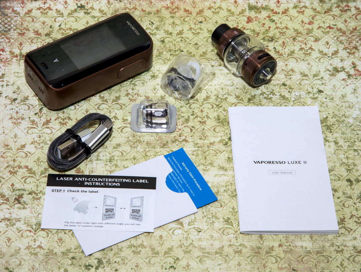 Vaporesso LUXE II & NRG S Tank contents