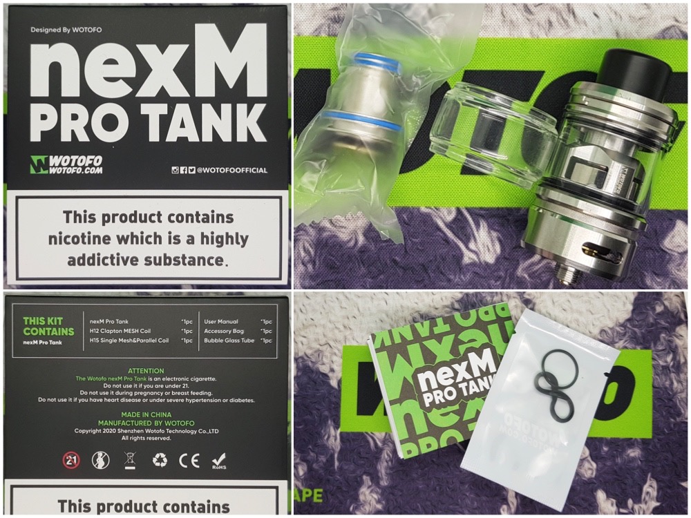 Wotofo nexMESH Pro Tank packaging