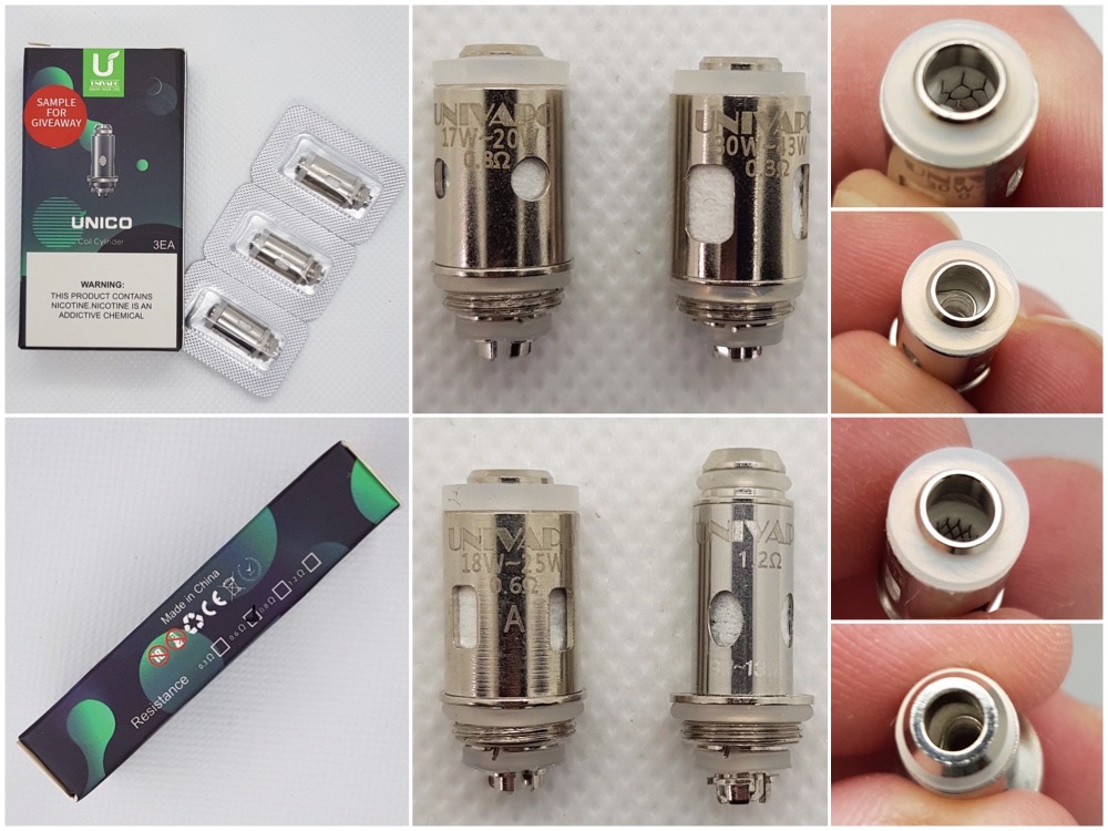 Univapo Unico Mod Pod coils