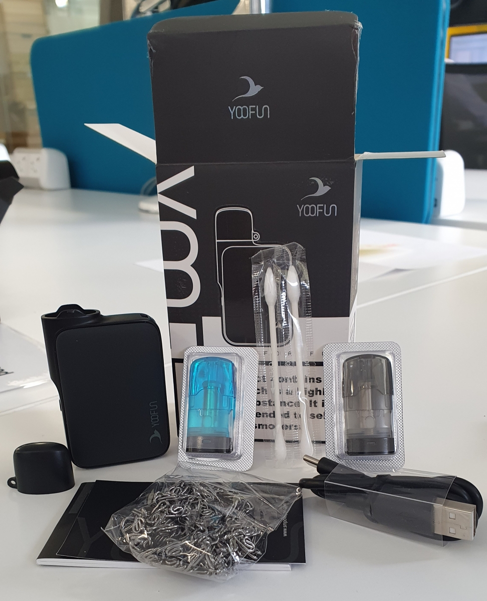 SMPO Yoofun MTL pod system package and contents
