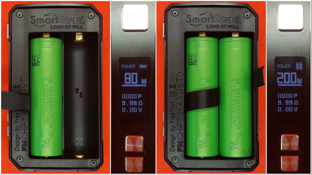 FreeMax Maxus 200w kit Battery sled